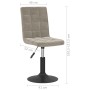 Sillas de comedor giratorias 2 uds de terciopelo gris claro de , Sillas de comedor - Ref: Foro24-335741, Precio: 114,28 €, De...