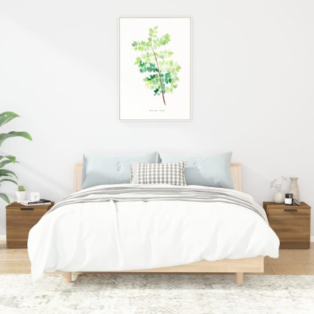 Mesitas de noche 2 unidades color roble marrón 40x39x40 cm de , Mesitas de noche - Ref: Foro24-817032, Precio: 57,93 €, Descu...