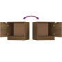 Mesitas de noche 2 unidades color roble marrón 40x39x40 cm de , Mesitas de noche - Ref: Foro24-817032, Precio: 57,93 €, Descu...