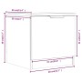 Mesitas de noche 2 unidades color roble marrón 40x39x40 cm de , Mesitas de noche - Ref: Foro24-817032, Precio: 57,93 €, Descu...