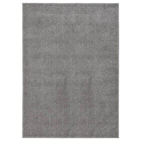 Alfombra de pelo corto gris 140x200 cm de , Alfombras - Ref: Foro24-340316, Precio: 72,49 €, Descuento: %
