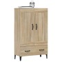 Aparador madera contrachapada color roble Sonoma 70x31x115 cm de , Aparadores - Ref: Foro24-812576, Precio: 124,92 €, Descuen...