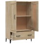 Aparador madera contrachapada color roble Sonoma 70x31x115 cm de , Aparadores - Ref: Foro24-812576, Precio: 124,92 €, Descuen...