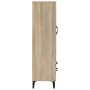 Aparador madera contrachapada color roble Sonoma 70x31x115 cm de , Aparadores - Ref: Foro24-812576, Precio: 124,92 €, Descuen...