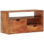 Mueble de TV de madera maciza de acacia 80x30x42 cm de , Muebles TV - Ref: Foro24-340302, Precio: 197,23 €, Descuento: %