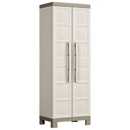Keter Armario almacenaje multiusos Excellence beige y taupe 182 cm de , Taquillas y armarios de almacenamiento - Ref: Foro24-...
