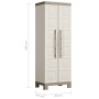 Keter Armario almacenaje multiusos Excellence beige y taupe 182 cm de , Taquillas y armarios de almacenamiento - Ref: Foro24-...