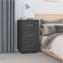Mesitas de noche 2 uds madera maciza pino gris 40x40x75 cm de , Mesitas de noche - Ref: Foro24-818340, Precio: 188,16 €, Desc...
