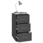 Mesitas de noche 2 uds madera maciza pino gris 40x40x75 cm de , Mesitas de noche - Ref: Foro24-818340, Precio: 188,16 €, Desc...