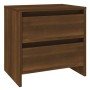 Mesita de noche madera ingeniería marrón roble 45x34,5x44,5 cm de , Mesitas de noche - Ref: Foro24-813042, Precio: 43,51 €, D...