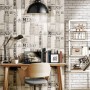 Urban Friends & Coffee Papel pintado ladrillos gris y blanco de , Papel pintado - Ref: Foro24-425320, Precio: 27,72 €, Descue...