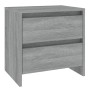 Mesita de noche madera de ingeniería gris Sonoma 45x34,5x44,5cm de , Mesitas de noche - Ref: Foro24-813040, Precio: 43,62 €, ...