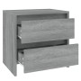 Mesita de noche madera de ingeniería gris Sonoma 45x34,5x44,5cm de , Mesitas de noche - Ref: Foro24-813040, Precio: 43,62 €, ...