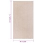 Alfombra de pelo corto beige oscuro 80x150 cm de , Alfombras - Ref: Foro24-340337, Precio: 31,30 €, Descuento: %