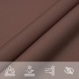 Toldo de vela triangular tela Oxford marrón 5x7x7 m de , Sombrillas - Ref: Foro24-135842, Precio: 49,79 €, Descuento: %
