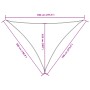 Toldo de vela triangular tela Oxford marrón 5x7x7 m de , Sombrillas - Ref: Foro24-135842, Precio: 49,79 €, Descuento: %