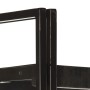 Estantería de 3 niveles madera maciza de mango negro 60x30x80cm de , Librerías y estanterías - Ref: Foro24-320626, Precio: 13...