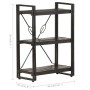 Estantería de 3 niveles madera maciza de mango negro 60x30x80cm de , Librerías y estanterías - Ref: Foro24-320626, Precio: 13...