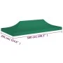 Techo de carpa para celebraciones verde 6x3 m 270 g/m² de vidaXL, Cubiertas para carpas y cenadores - Ref: Foro24-315328, Pre...
