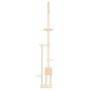 Árbol rascador para gatos de suelo a techo crema 258,5-284,5 cm de , Mobiliario para gatos - Ref: Foro24-171717, Precio: 82,9...