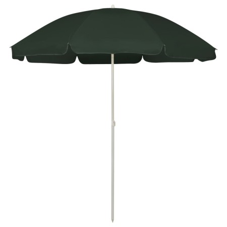 Sombrilla de playa verde 240 cm de , Sombrillas - Ref: Foro24-314705, Precio: 32,11 €, Descuento: %
