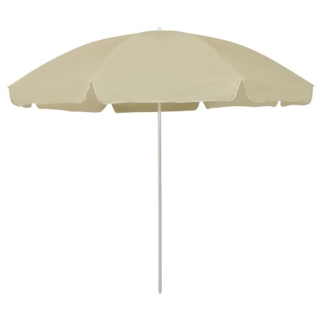 Sombrilla de playa amarillo arena 300 cm de , Sombrillas - Ref: Foro24-314707, Precio: 36,80 €, Descuento: %