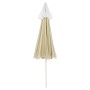 Sombrilla de playa amarillo arena 240 cm de , Sombrillas - Ref: Foro24-314711, Precio: 29,02 €, Descuento: %