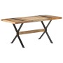 Mesa de comedor de madera de mango rugosa 160x80x76 cm de , Mesas de cocina y de comedor - Ref: Foro24-321608, Precio: 267,59...