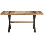 Mesa de comedor de madera de mango rugosa 160x80x76 cm de , Mesas de cocina y de comedor - Ref: Foro24-321608, Precio: 267,59...