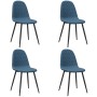 Sillas de comedor 4 unidades terciopelo azul en Sillas de comedor | Comprar online en Foru.es