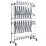 Zapatero con ruedas plateado 89x27x120 cm de , Zapateros y organizadores de calzado - Ref: Foro24-344370, Precio: 97,38 €, De...