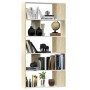 Estantería/divisor espacios blanco y roble sonoma 80x24x159 cm de , Librerías y estanterías - Ref: Foro24-800104, Precio: 67,...