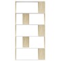 Estantería/divisor espacios blanco y roble sonoma 80x24x159 cm de , Librerías y estanterías - Ref: Foro24-800104, Precio: 67,...