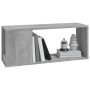 Mueble para TV madera contrachapada gris hormigón 80x24x32 cm de , Muebles TV - Ref: Foro24-809111, Precio: 29,42 €, Descuent...