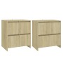 Aparadores 2 uds madera de ingeniería roble Sonoma 70x41x75 cm de , Aparadores - Ref: Foro24-3098091, Precio: 162,12 €, Descu...
