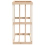 Soporte para leña de exterior madera maciza pino 108x52x106 cm de , Bolsas y soportes de leña - Ref: Foro24-822626, Precio: 8...