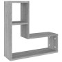Estante pared 2 uds madera contrachapada gris Sonoma 50x15x50cm de , Estantes y estanterías - Ref: Foro24-826642, Precio: 27,...