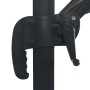 Sombrilla voladiza luces LED poste aluminio antracita 4x3 m de , Sombrillas - Ref: Foro24-47006, Precio: 394,69 €, Descuento: %