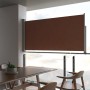 Toldo lateral retráctil de jardín marrón 120x300 cm de , Sombrillas - Ref: Foro24-48343, Precio: 85,32 €, Descuento: %