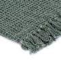 Manta de algodón verde oscuro 160x210 cm de , Mantas - Ref: Foro24-133759, Precio: 41,67 €, Descuento: %