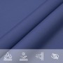 Toldo de vela triangular tela Oxford azul 4x5x5 m de , Sombrillas - Ref: Foro24-135564, Precio: 37,12 €, Descuento: %