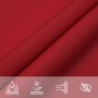 Toldo de vela triangular tela Oxford rojo 4x5x5 m de , Sombrillas - Ref: Foro24-135674, Precio: 32,08 €, Descuento: %