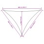 Toldo de vela triangular tela Oxford rojo 5x6x6 m de , Sombrillas - Ref: Foro24-135676, Precio: 46,06 €, Descuento: %
