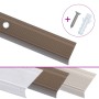 Perfiles de peldaños forma de L 5uds aluminio marrón 100 cm de , Escaleras - Ref: Foro24-146766, Precio: 19,98 €, Descuento: %