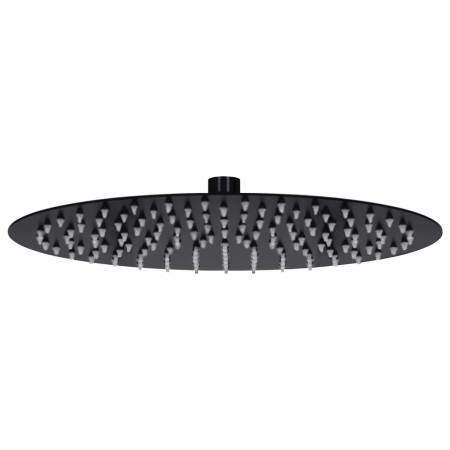 Cabezal de ducha efecto lluvia acero inox redondo negro 30 cm de , Cabezales de ducha - Ref: Foro24-147692, Precio: 29,33 €, ...