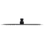Cabezal de ducha efecto lluvia acero inox redondo negro 30 cm de , Cabezales de ducha - Ref: Foro24-147692, Precio: 29,33 €, ...