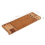 Alfombrillas de escalera autoadhesivas 5 uds beige 65x21x4cm de , Alfombrillas para escalones - Ref: Foro24-149840, Precio: 3...