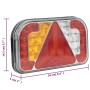 Luces de remolque 2 uds bombilla LED rojo 24x5x14,5 cm 12V de , Luces para vehículos motorizados - Ref: Foro24-152899, Precio...