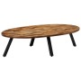 Mesa de centro ovalada de teca maciza reciclada 120x60x30 cm de , Mesas de centro - Ref: Foro24-245417, Precio: 161,58 €, Des...