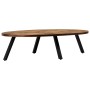 Mesa de centro ovalada de teca maciza reciclada 120x60x30 cm de , Mesas de centro - Ref: Foro24-245417, Precio: 161,58 €, Des...